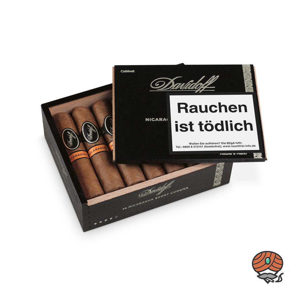 Davidoff Nicaragua Short Corona Zigarren 14er Kiste Dominikanische Republik