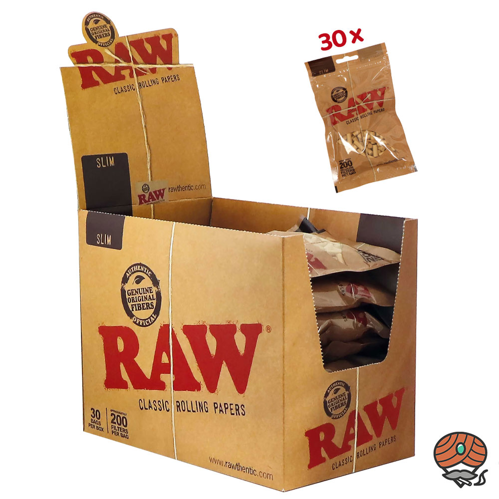 RAW Cellulose Filter Slim 6mm, 30x 200er Tüte