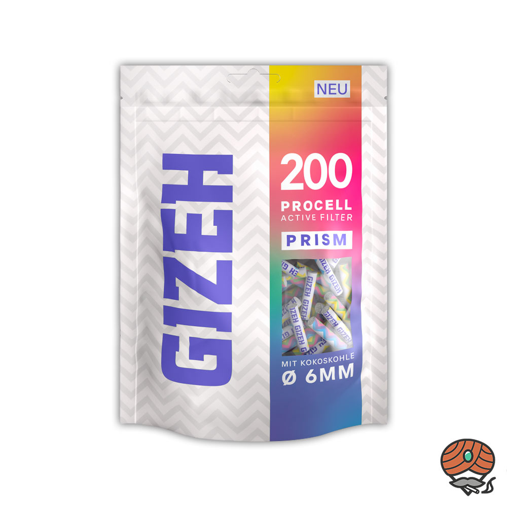 Gizeh Active Filter ProCell PRISM mit Kokoskohle - 1x 200 Stück