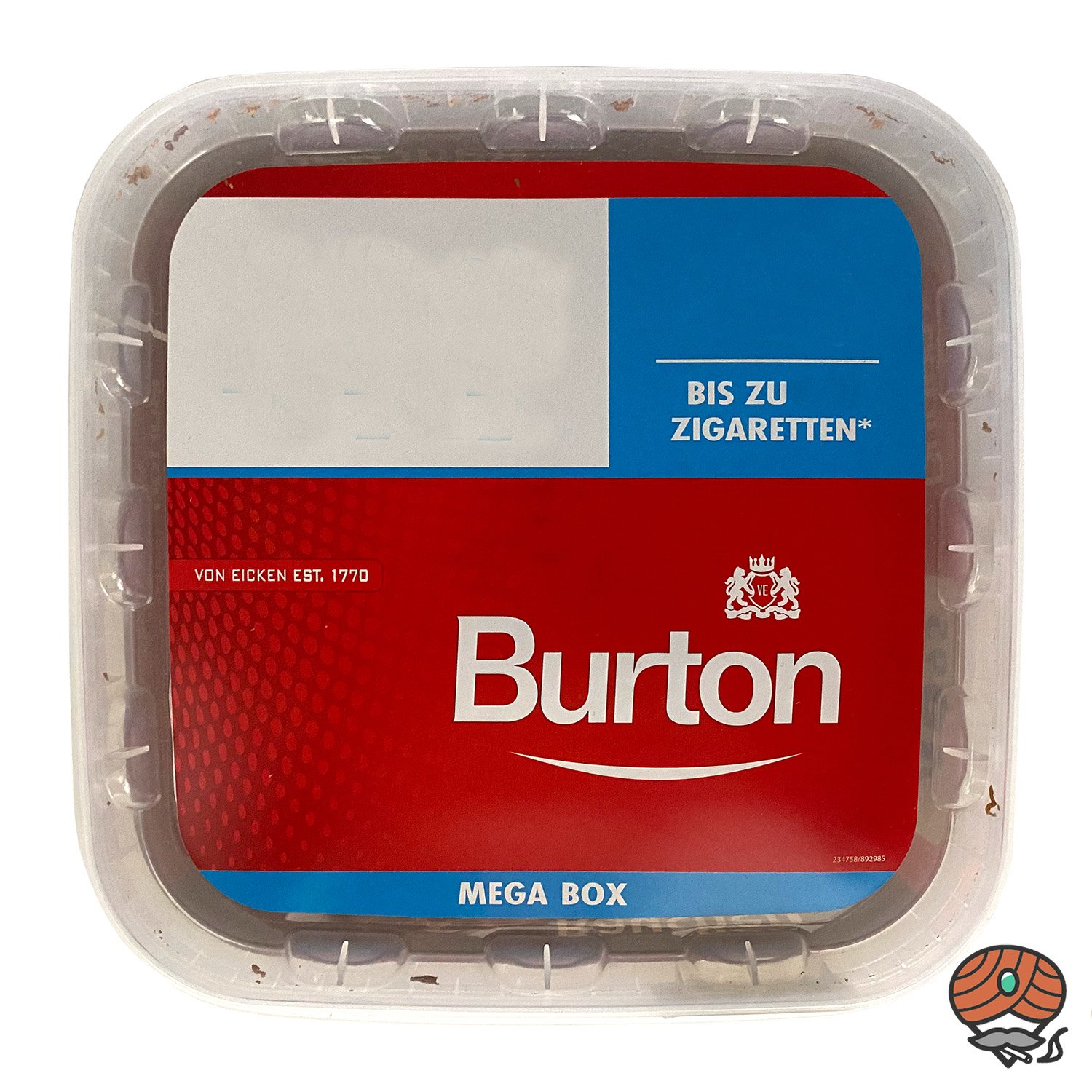 2x Burton Red Volumentabak / Zigarettentabak MEGA Box à 250g + Hülsen