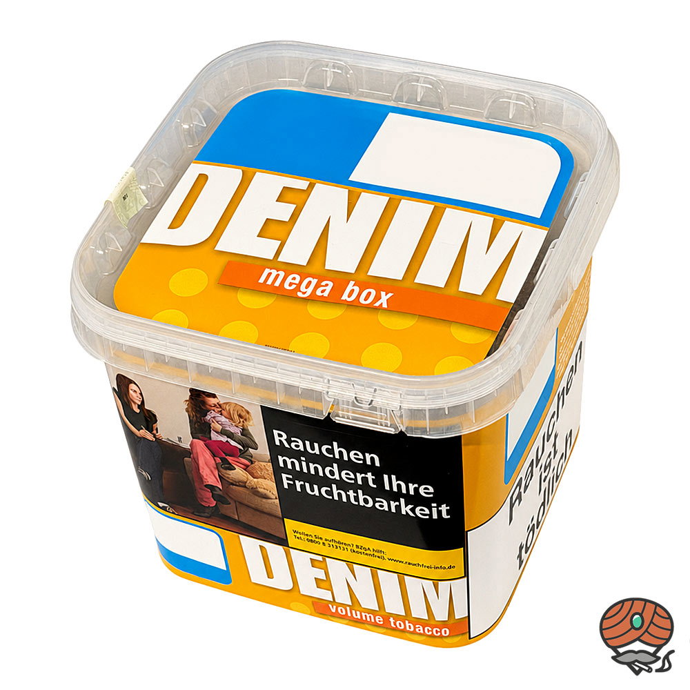 2x Denim Volumentabak Mega Box 210g Eimer