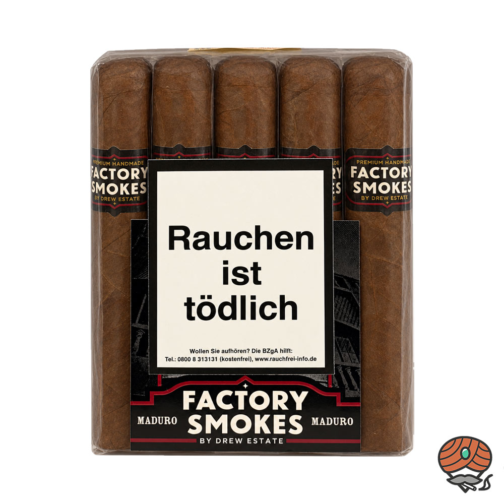Drew Estate Factory Smokes Maduro Gordito Zigarren 10er Bundle