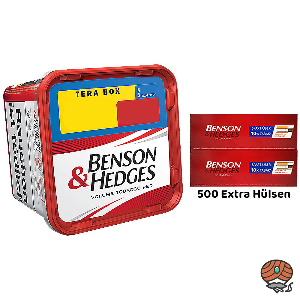Benson & Hedges Red Volumentabak Tera Box 315g, Extra Hülsen