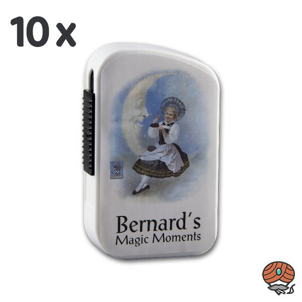 Bernard's Magic Moments White 10x 10g Dose Schnupfpulver, tabakfrei, nikotinfrei mit Erdbeeraroma