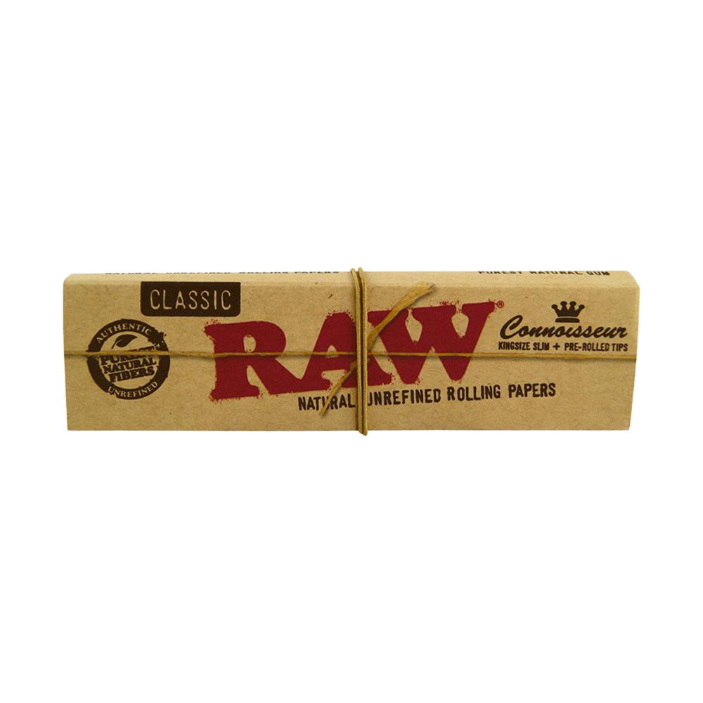 RAW Connoisseur King Size Slim Papers + Pre-Rolled Tips - 24 Hefte à 32 Blatt + 24 Pre-Rolled Tips