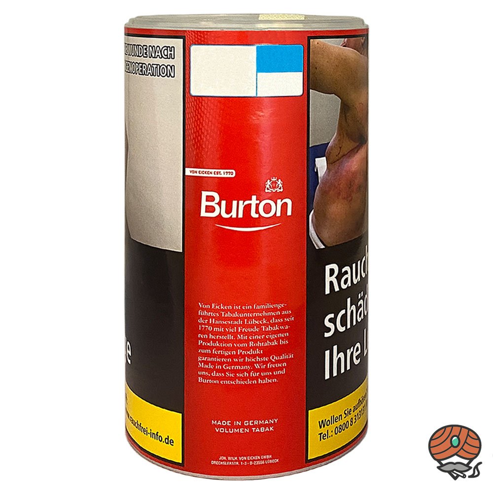 2x Burton Red / Rot Volumentabak XXL Dose à 85g