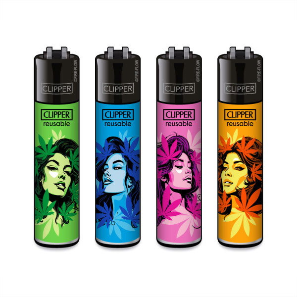 4 Clipper Reibradfeuerzeuge Mary Janes