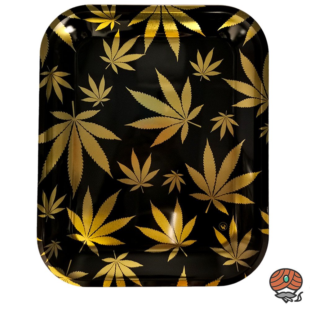 FIRE-FLOW Stopftablett Big "Leaves Gold" / Stopfunterlage / Drehunterlage