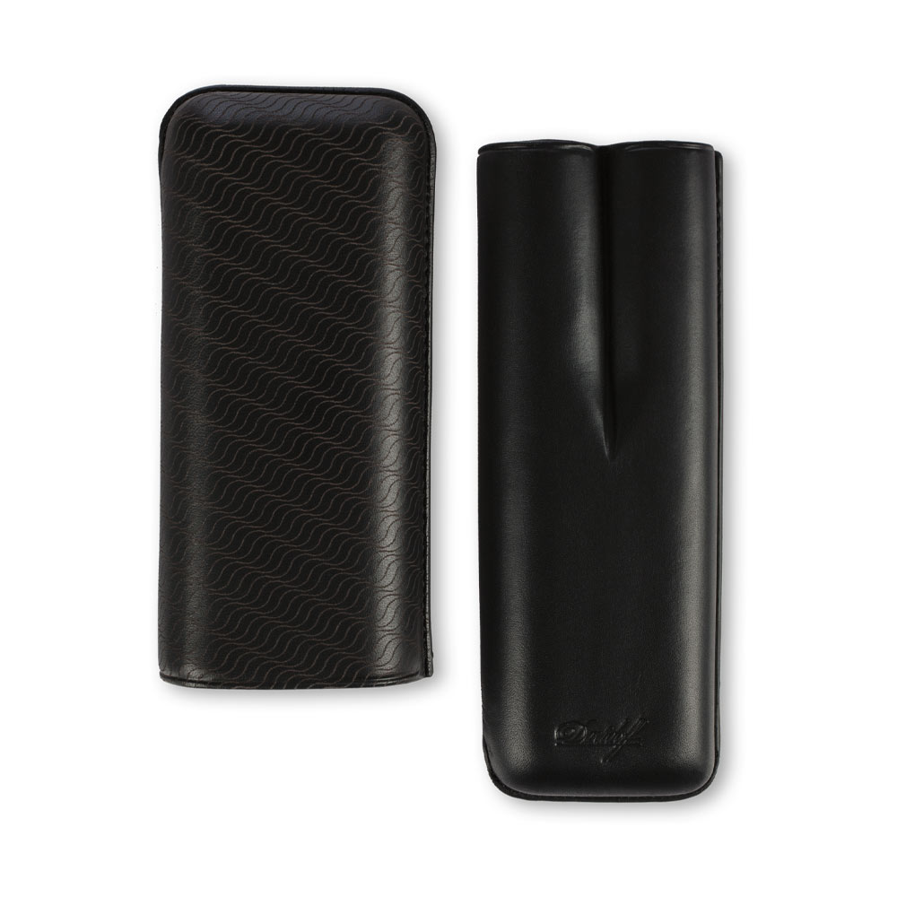 Davidoff Zigarrenetui XL-2 Leder schwarz Enjoy