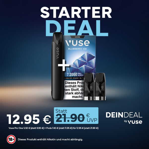 *1+1 AKTION* Vuse Pro One PEN + 1 Packung Pods WÄHLBAR