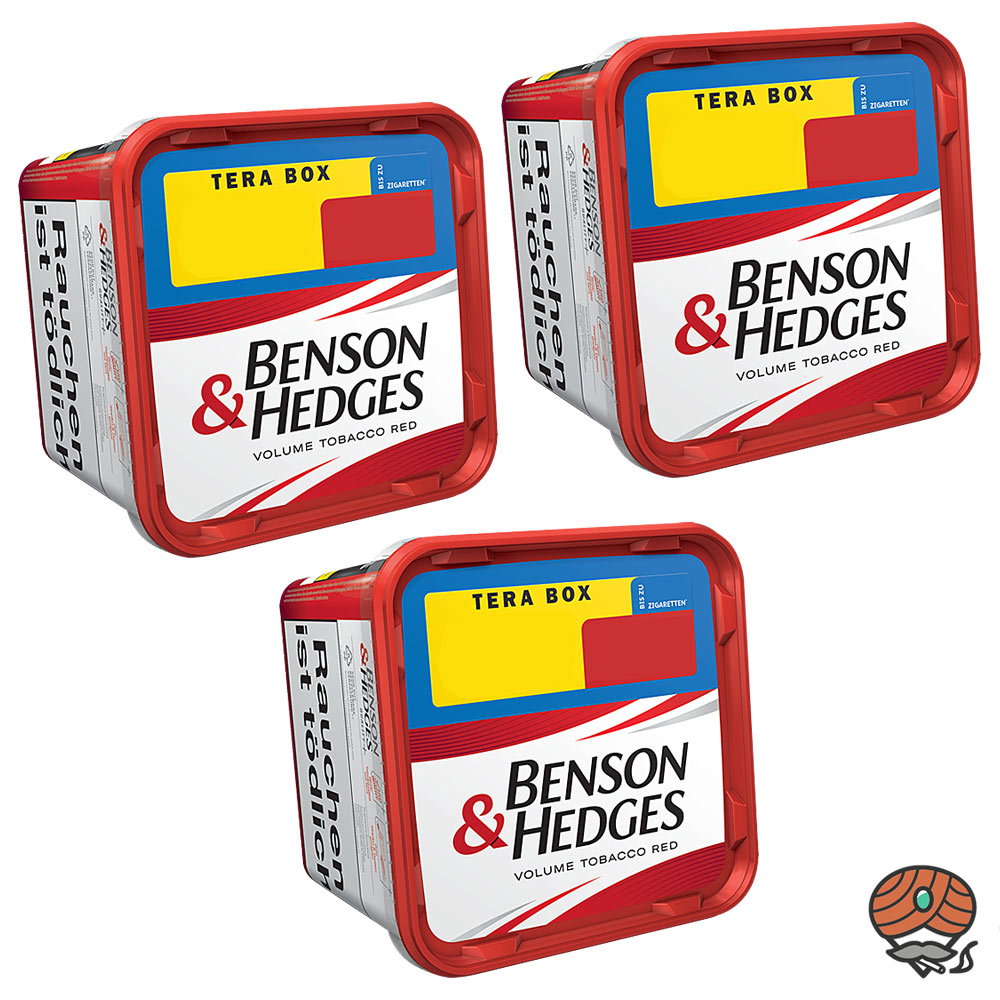 3x Benson & Hedges Red Volumentabak Tera Box à 315g