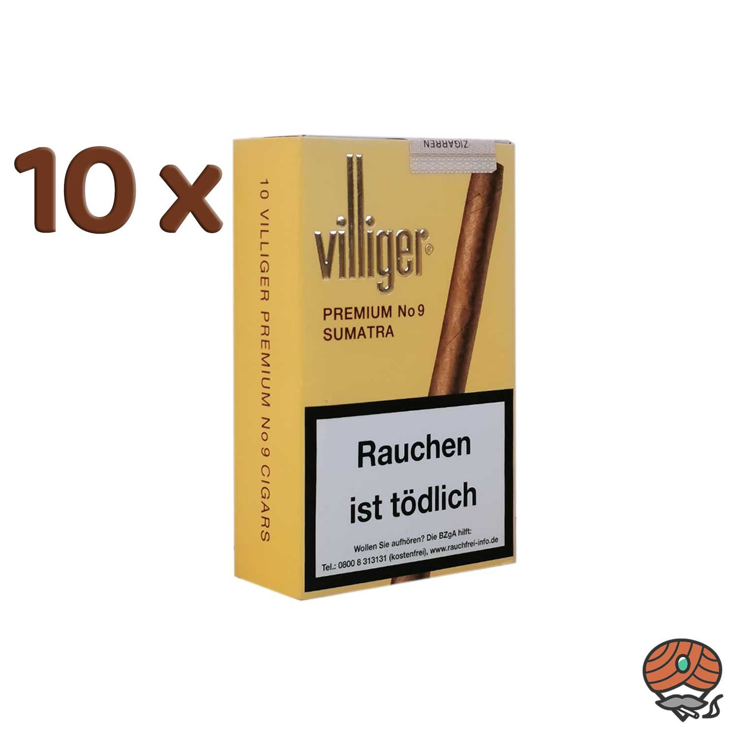 Villiger Premium Sumatra No. 9 Zigarillos 10x 10 Stück