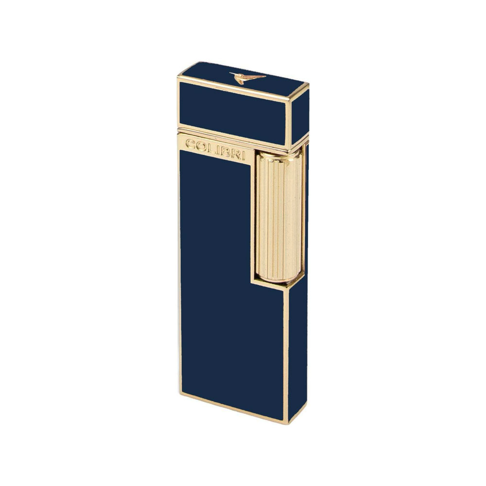 Colibri Feuerzeug Continental marine / gold, unbefüllt